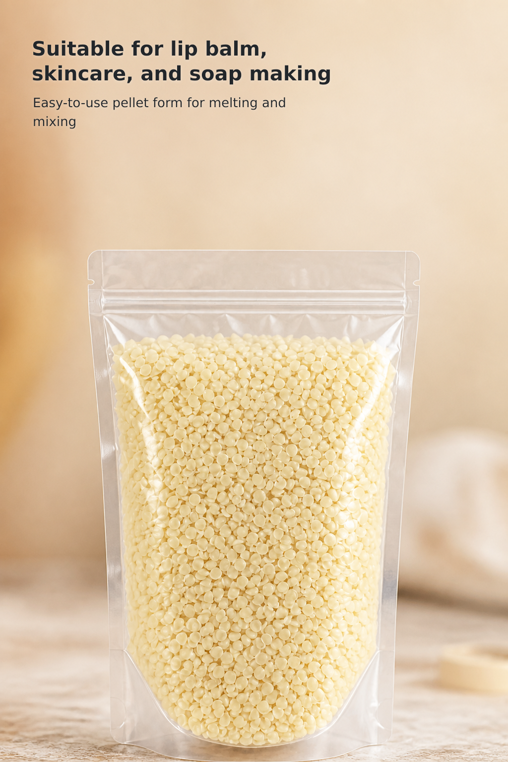 1 lb Natural White Beeswax Pellets